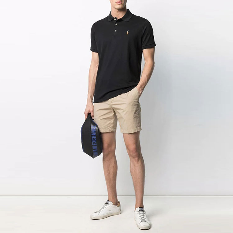 Polo Ralph Lauren FW21 Solid Jersey Short Sleeve Polo Shirt  Black 710713130-001 圖 3