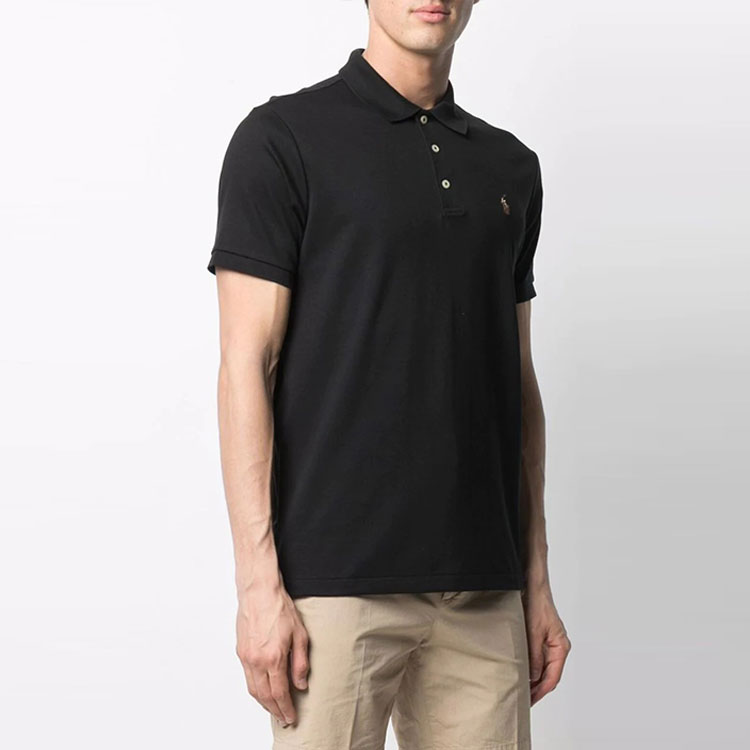 Polo Ralph Lauren FW21 Solid Jersey Short Sleeve Polo Shirt  Black 710713130-001 圖 5