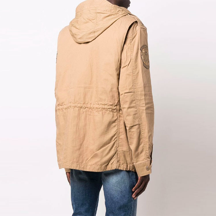 Polo Ralph Lauren FW21 Solid Logo Patch Long Sleeve Jacket Khaki 710847062-001 圖 4