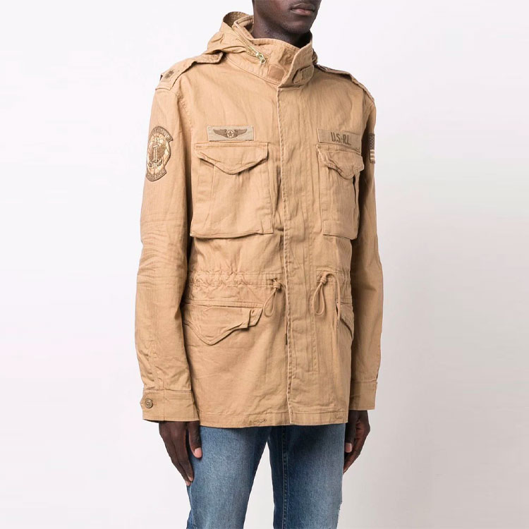 Polo Ralph Lauren FW21 Solid Logo Patch Long Sleeve Jacket Khaki 710847062-001 圖 5