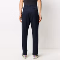 Shop Pantalones Casual Polo Ralph Lauren FW21 Hombre Azul Profundo Corte Recto Tiro Medio. 710675544-003