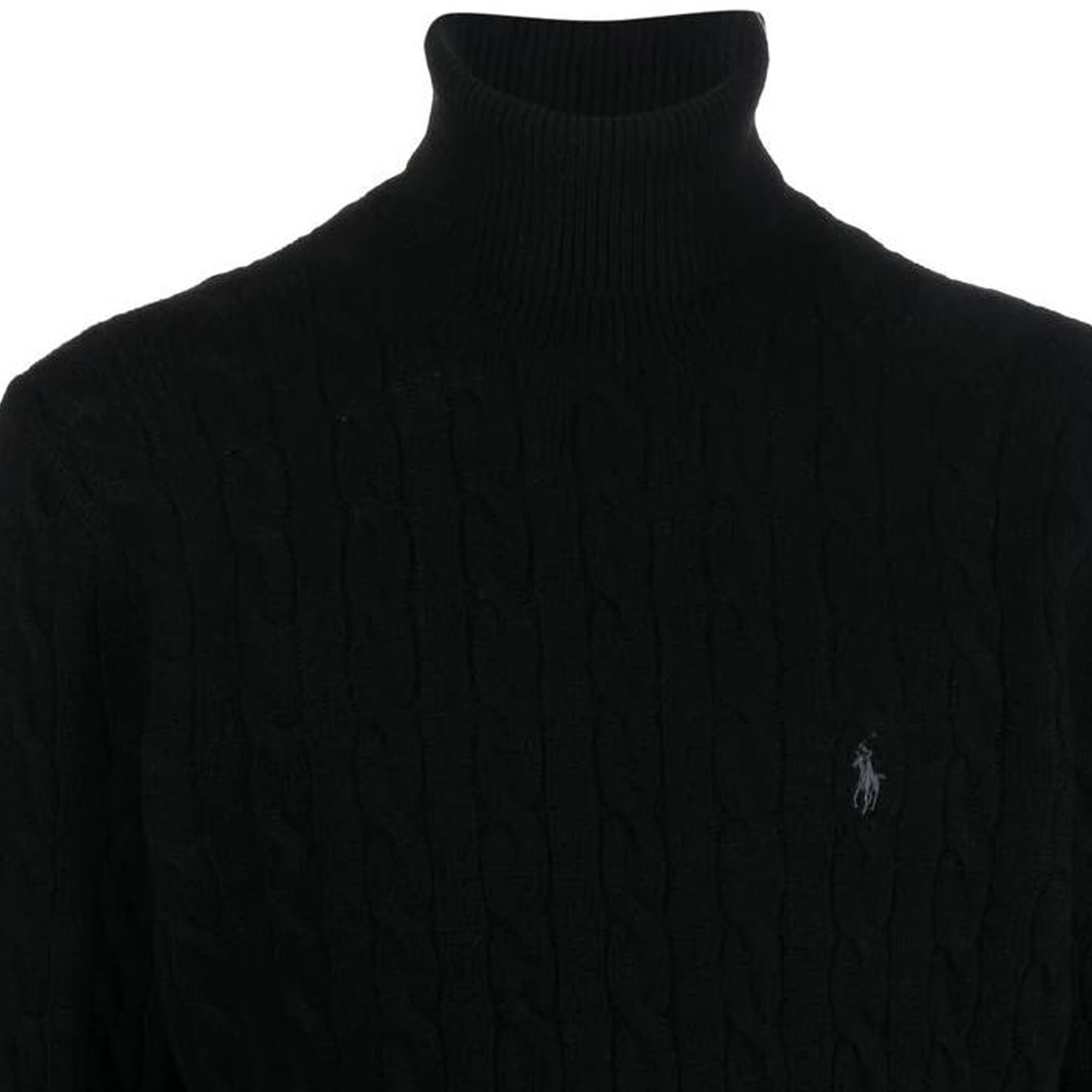 Polo Ralph Lauren FW22  Black Embroidered Turtleneck Cashmere Sweater. 710876836-002 圖 6
