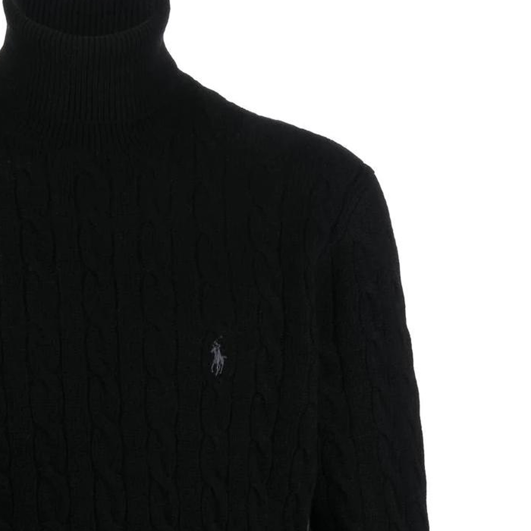 Polo Ralph Lauren FW22  Black Embroidered Turtleneck Cashmere Sweater. 710876836-002 圖 7