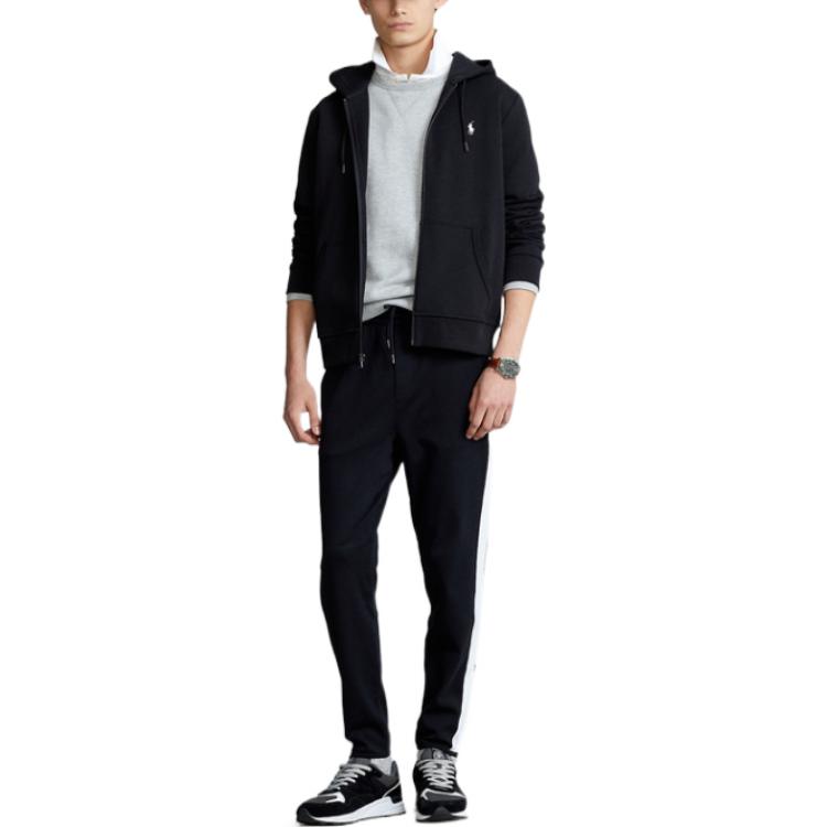 Polo Ralph Lauren FW22  Black Full-Zip Solid Color Hoodie Jacket. MNPOKNI16822-532 圖 3