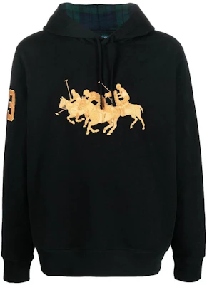 Polo Ralph Lauren FW22 黑色标志印花连帽夹克. 710880189-001 Order Polo Ralph Lauren FW22 黑色标志印花连帽夹克. 710880189-001