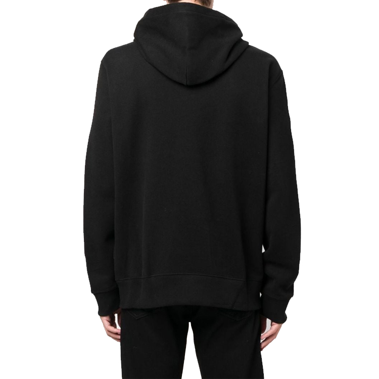 Shop Polo Ralph Lauren FW22 黑色标志印花连帽夹克. 710880189-001