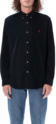 Polo Ralph Lauren FW22 Camisa Negra de Manga Larga con Logo Sólido. 710853123V-003 Shop Polo Ralph Lauren FW22 Camisa Negra de Manga Larga con Logo Sólido. 710853123V-003