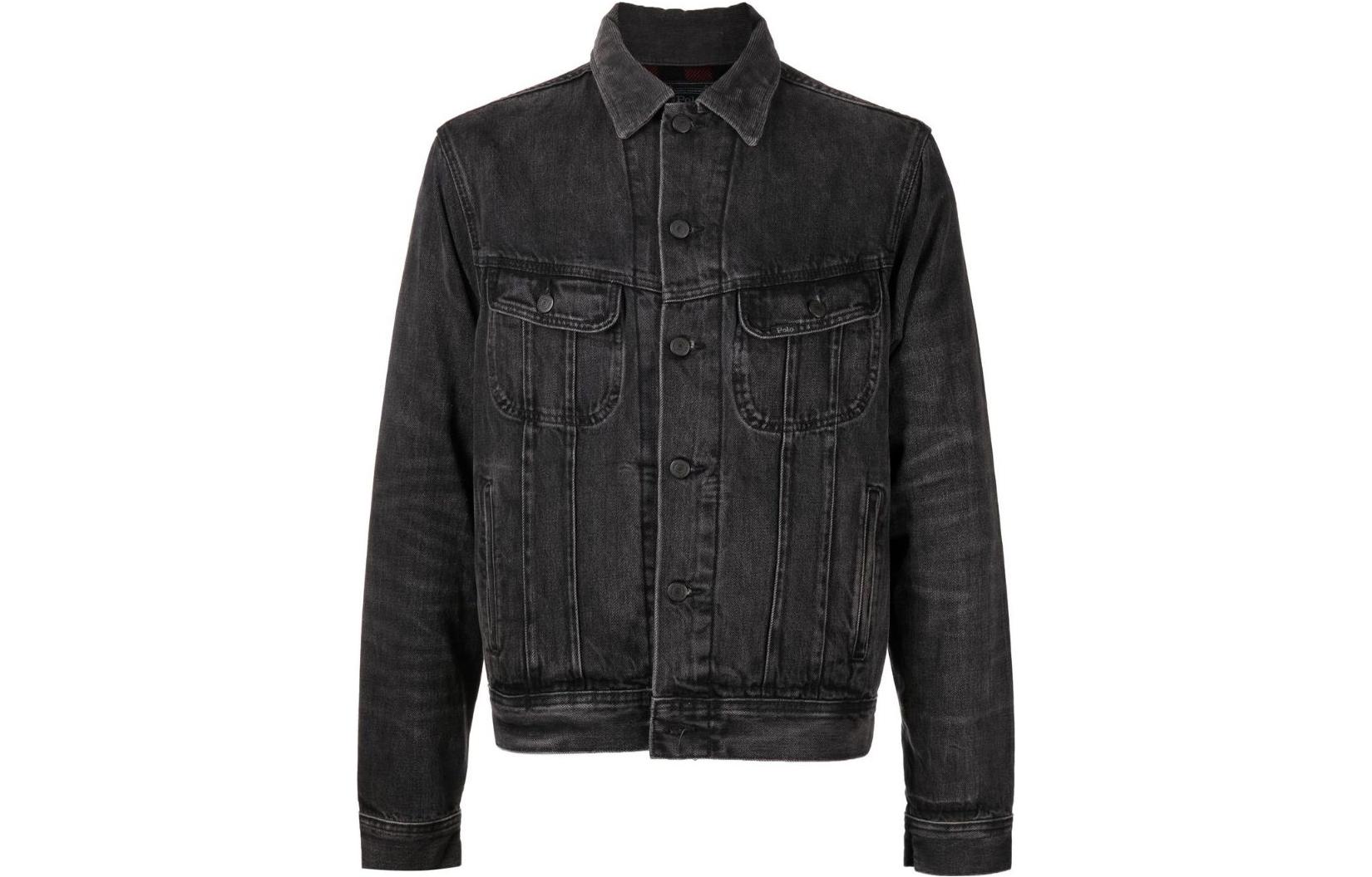 Polo Ralph Lauren FW22  Black Single-Breasted Denim Jacket. 710878854-001 圖 2
