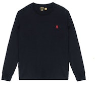 Polo Ralph Lauren FW22 Black Solid Color Long-Sleeve Crewneck T-Shirt 710627433-027 Polo Ralph Lauren FW22 Black Solid Color Long-Sleeve Crewneck T-Shirt 710627433-027