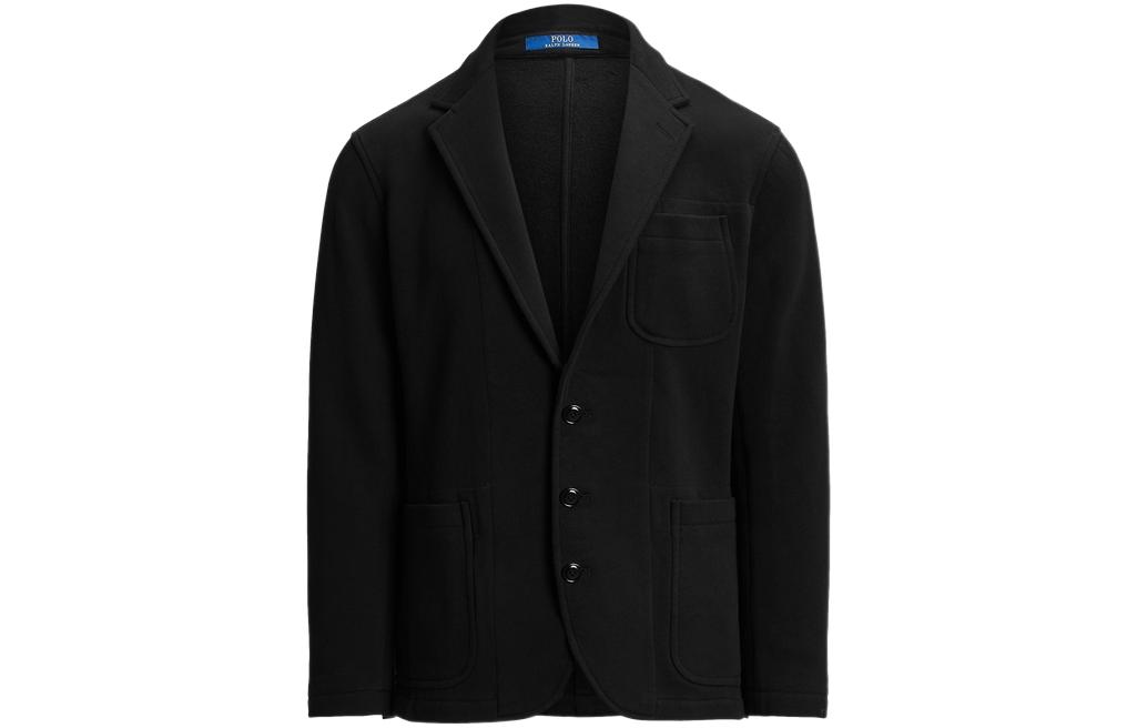 Polo Ralph Lauren FW22  Black Solid Single-Breasted Long Sleeve Blazer. MNPOSPC27620320-001