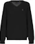Buy Polo Ralph Lauren FW22 Black V-Neck Wool Sweater with Pony Embroidery. 710876848-001