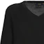 Details for Polo Ralph Lauren FW22 Black V-Neck Wool Sweater with Pony Embroidery. 710876848-001