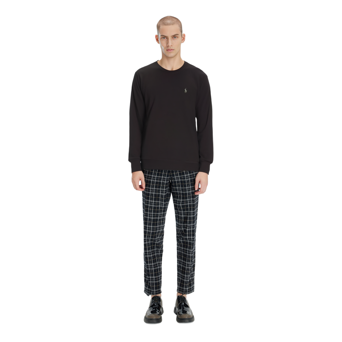 Polo Ralph Lauren FW22  Black Wool Pullover Sweater with Embroidered Logo. 710876714-003 圖 4