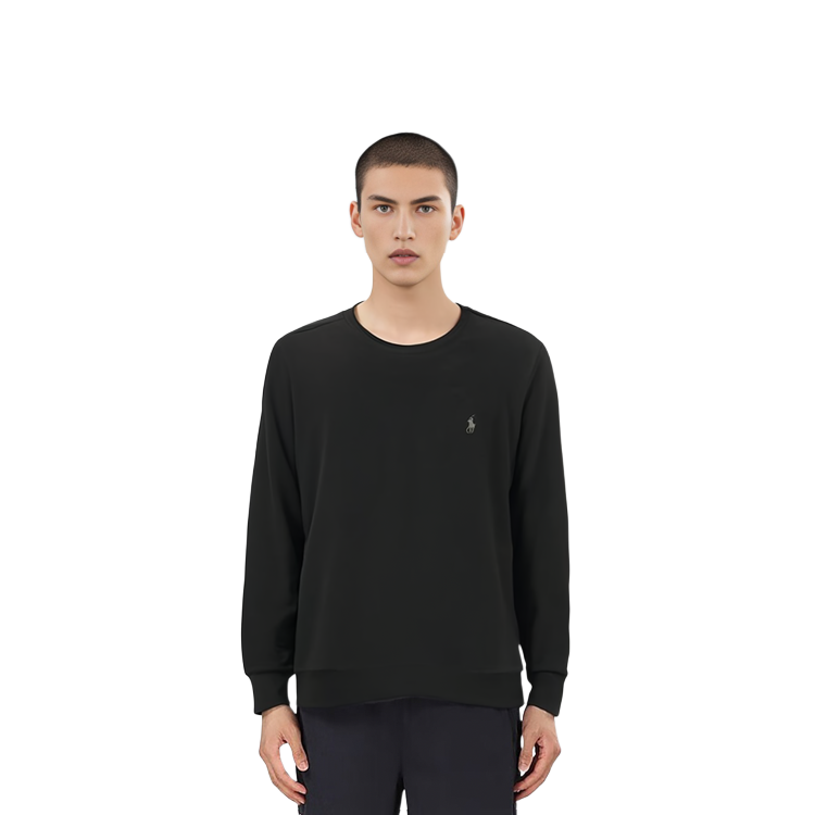 Polo Ralph Lauren FW22  Black Wool Pullover Sweater with Embroidered Logo. 710876714-003 圖 5