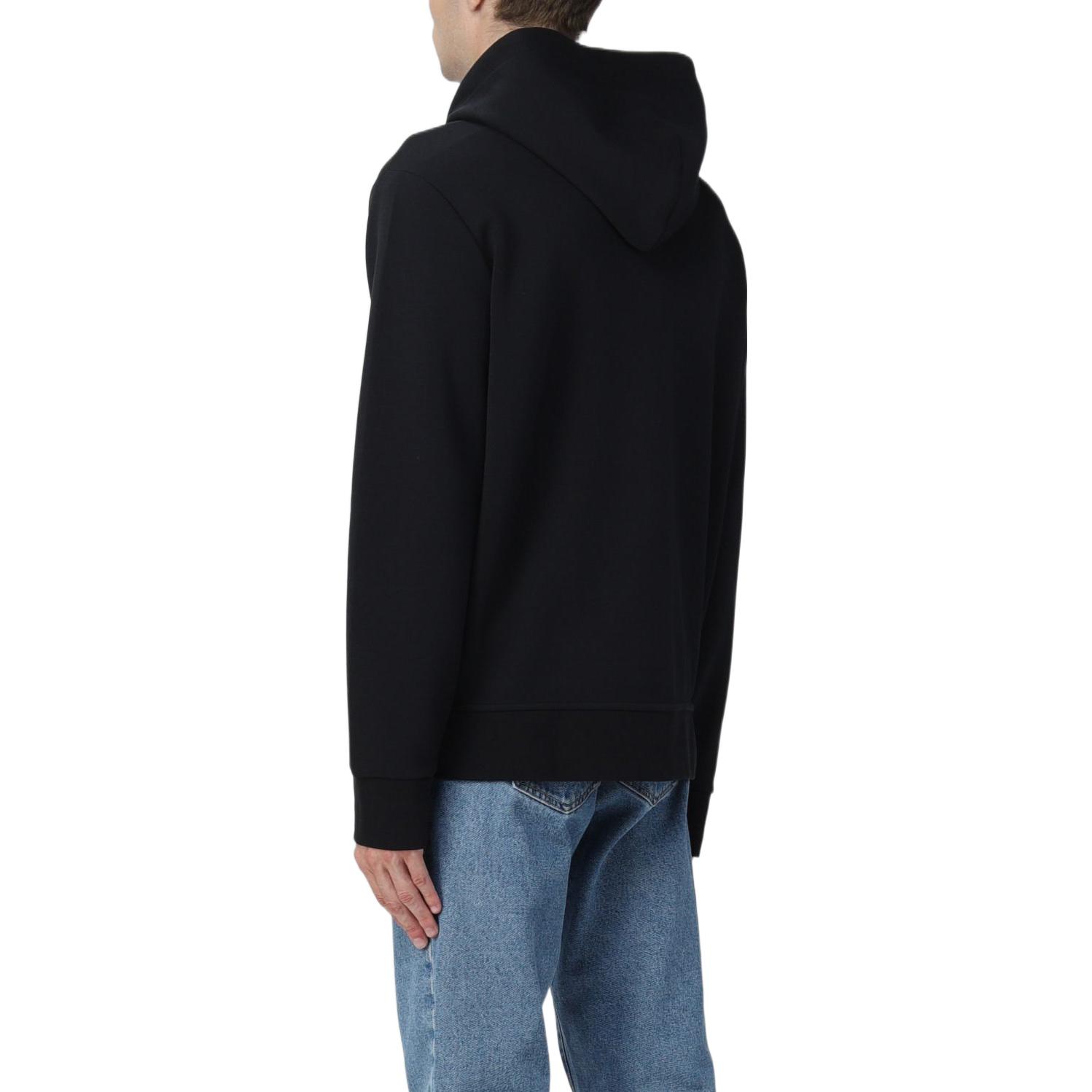 Sizing Sudadera con capucha Polo Ralph Lauren FW22 negra con logo bordado pequeño. 710888282-001