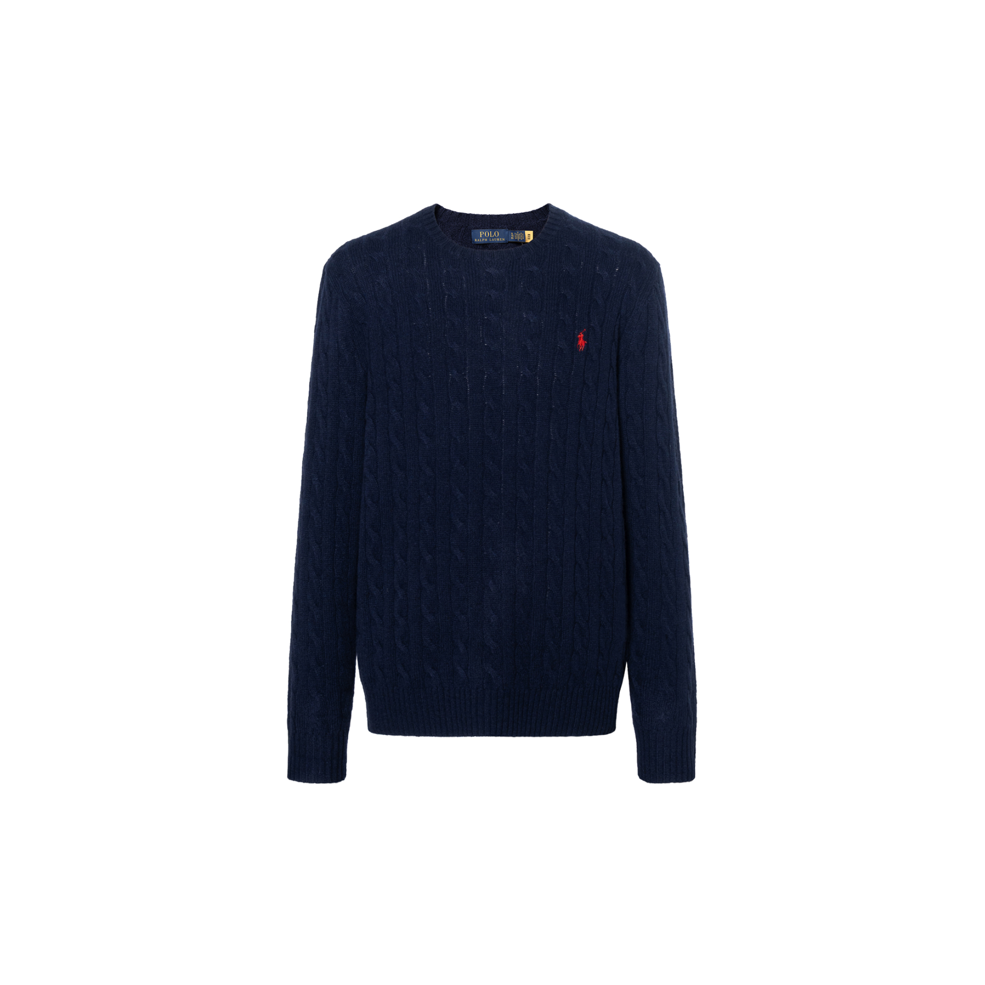 Polo Ralph Lauren FW22  Blue Cable Knit Cashmere Sweater. 16821187-400