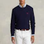 Shop Polo Ralph Lauren 2022秋冬蓝色羊绒针织毛衣. 16821187-400