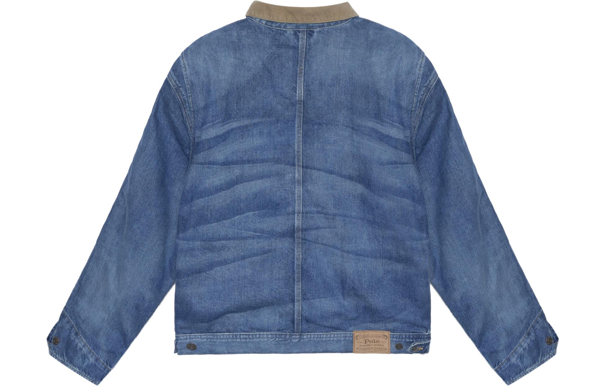 Polo Ralph Lauren FW22  Blue Denim Jacket with Collar and Single Button. 710878823-001 圖 3