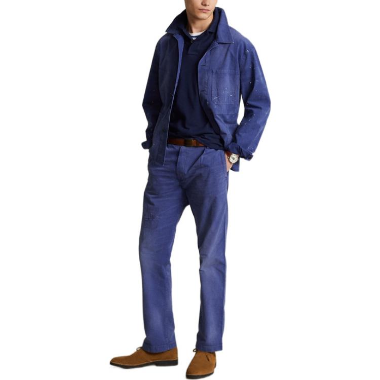 Polo Ralph Lauren FW22  Blue Denim Jacket with Paint Splatter Details. MNPOOTW16020868-400 圖 3