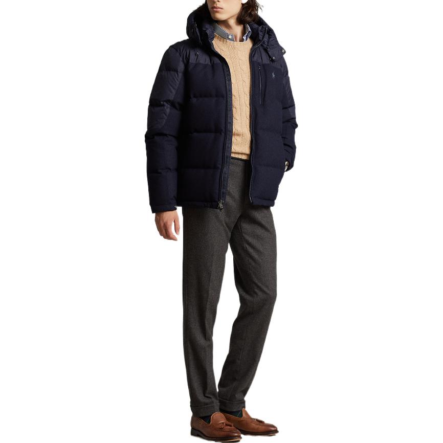 Purchase Polo Ralph Lauren FW22 Chaqueta Acolchada Azul con Cuello Alto y Cierre Frontal. MNPOOTW16020961