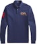 Buy Polo Ralph Lauren FW22经典三马标刺绣海军蓝长袖POLO衫. MNPOKNI16820912-410