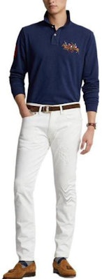 Polo Ralph Lauren FW22经典三马标刺绣海军蓝长袖POLO衫. MNPOKNI16820912-410 Lookbook Polo Ralph Lauren FW22经典三马标刺绣海军蓝长袖POLO衫. MNPOKNI16820912-410