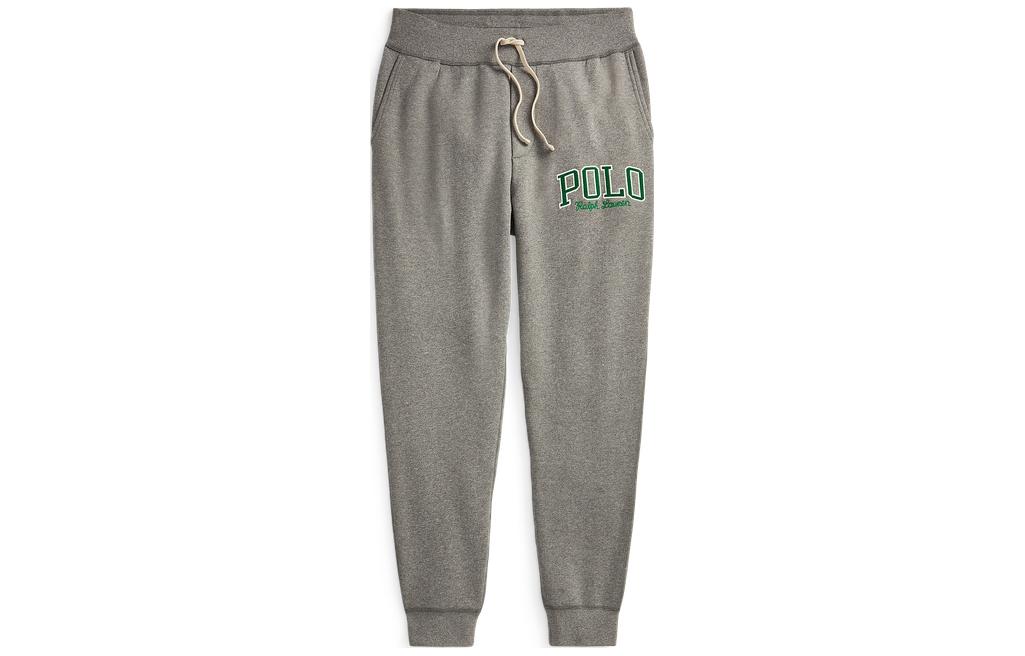 Polo Ralph Lauren FW22  Grey Embroidered Logo Drawstring Sweatpants MNPOPNT1BQ20281-020