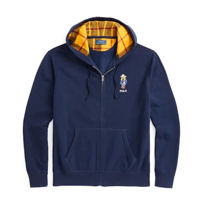 Polo Ralph Lauren FW22 Logo Embroidered Hoodie Blue. MNPOKNI16822495-410