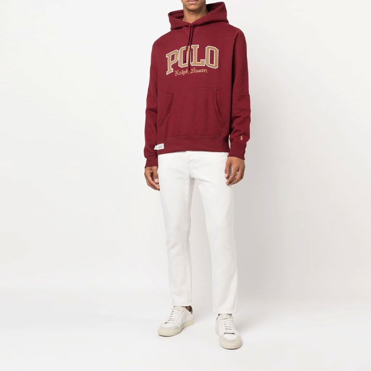 Polo Ralph Lauren FW22  Red Hoodie with Letter Logo Print. 710878613-004 圖 4