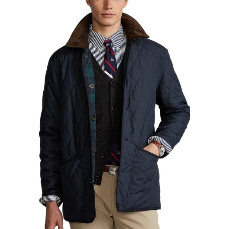 Polo Ralph Lauren FW22  Reversible Solid Blue Jacket with Collar. MNPOOTW16020648-400 圖 4