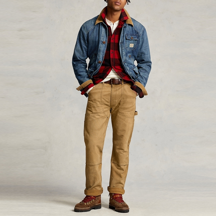 Lookbook Polo Ralph Lauren FW22 Celana Kerja Kasual Solid Coklat. MNPODNM10920233-250