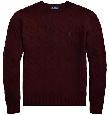 ポロ ラルフローレン FW22 ソリッドニットウールセーター レッドブラウンプルオーバー MNPOSWE16821248-601 Buy ポロ ラルフローレン FW22 ソリッドニットウールセーター レッドブラウンプルオーバー MNPOSWE16821248-601