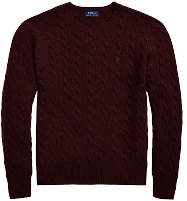 ポロ ラルフローレン FW22 ソリッドニットウールセーター レッドブラウンプルオーバー MNPOSWE16821248-601 Order ポロ ラルフローレン FW22 ソリッドニットウールセーター レッドブラウンプルオーバー MNPOSWE16821248-601