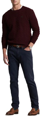 ポロ ラルフローレン FW22 ソリッドニットウールセーター レッドブラウンプルオーバー MNPOSWE16821248-601 Lookbook ポロ ラルフローレン FW22 ソリッドニットウールセーター レッドブラウンプルオーバー MNPOSWE16821248-601