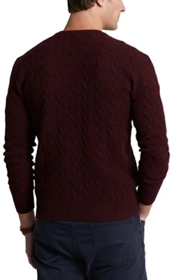 ポロ ラルフローレン FW22 ソリッドニットウールセーター レッドブラウンプルオーバー MNPOSWE16821248-601 Shop ポロ ラルフローレン FW22 ソリッドニットウールセーター レッドブラウンプルオーバー MNPOSWE16821248-601