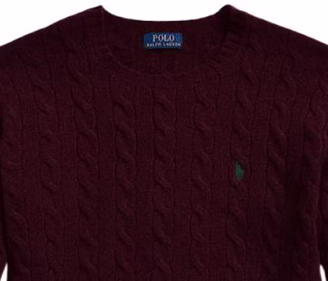 ポロ ラルフローレン FW22 ソリッドニットウールセーター レッドブラウンプルオーバー MNPOSWE16821248-601 Details for ポロ ラルフローレン FW22 ソリッドニットウールセーター レッドブラウンプルオーバー MNPOSWE16821248-601