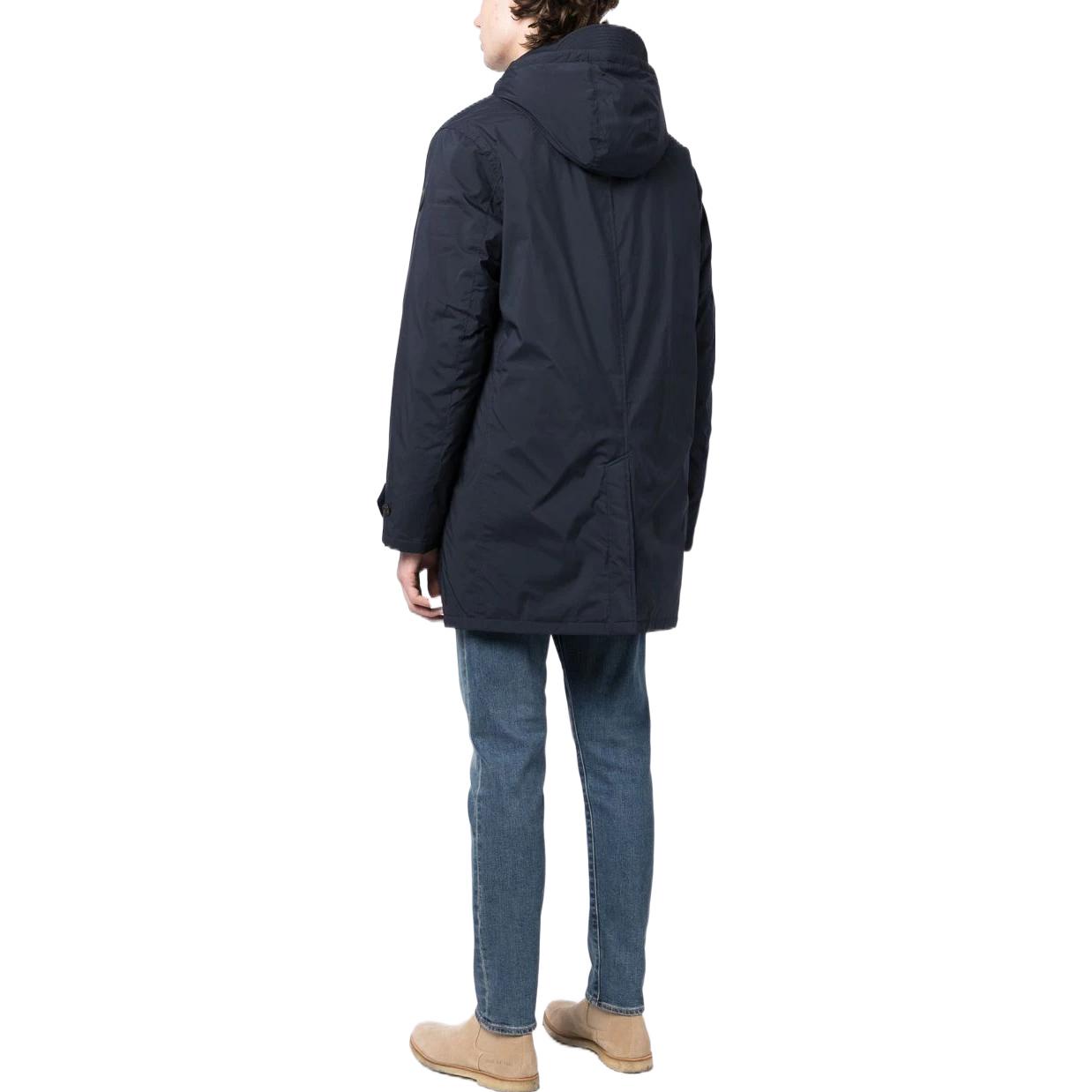 Polo Ralph Lauren FW22  Solid Navy Blue Padded Zip Hoodie Down Jacket. 710876146-003 圖 4