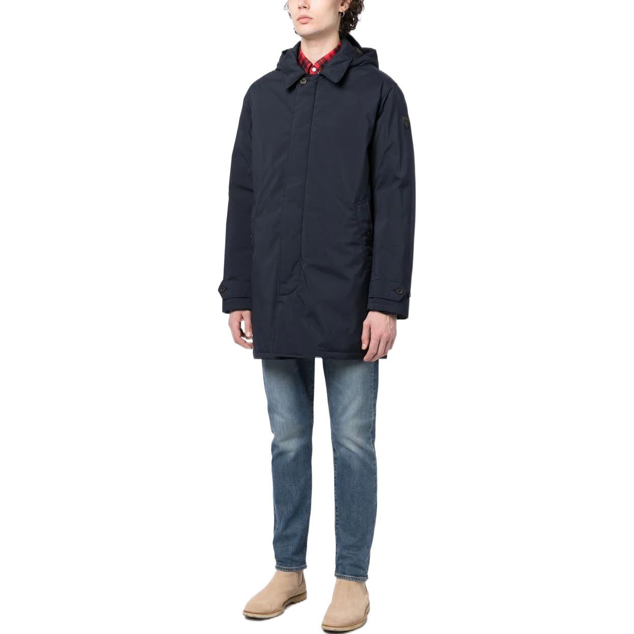 Polo Ralph Lauren FW22  Solid Navy Blue Padded Zip Hoodie Down Jacket. 710876146-003 圖 5