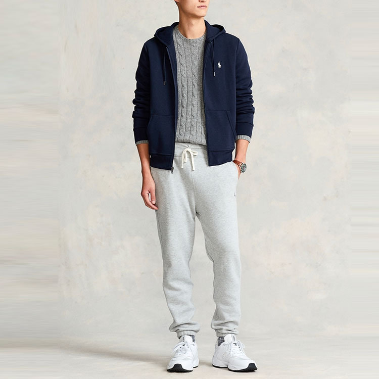 Polo Ralph Lauren FW22  Solid Navy Blue Zip-Up Hoodie. MNPOKNI16822541-410 圖 3