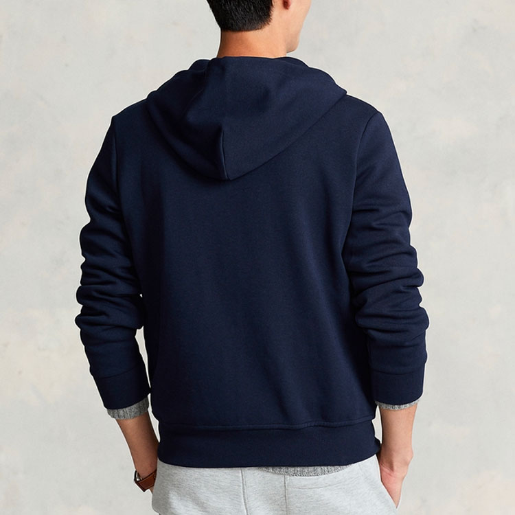 Polo Ralph Lauren FW22  Solid Navy Blue Zip-Up Hoodie. MNPOKNI16822541-410 圖 5