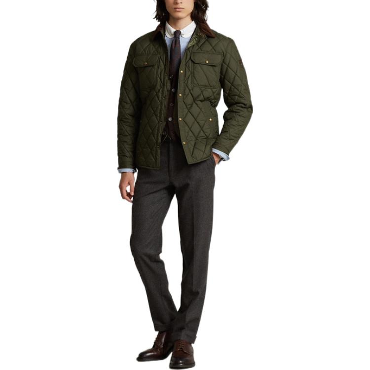 Polo Ralph Lauren FW22  Solid Quilted Long Sleeve Green Jacket. MNPOOTW16020902 圖 3