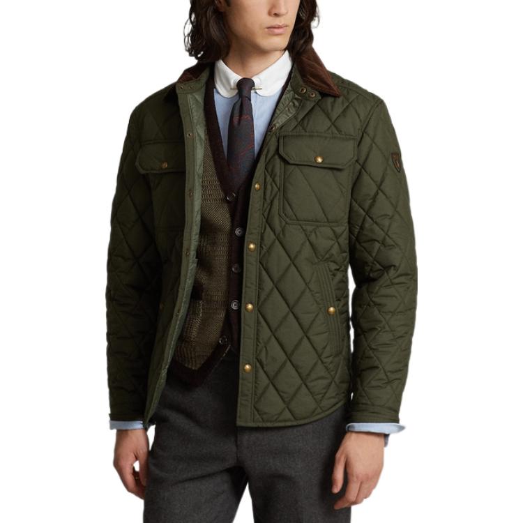 Polo Ralph Lauren FW22  Solid Quilted Long Sleeve Green Jacket. MNPOOTW16020902 圖 5