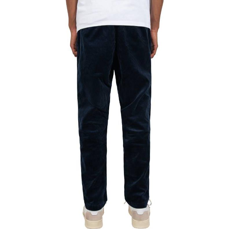 Shop Polo Ralph Lauren FW22 Celana Kasual High-Waist Ribbed Biru Navy. 710811523-003