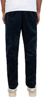 Shop Polo Ralph Lauren FW22 高腰休闲纯色罗纹长裤 深蓝色 710811523-003