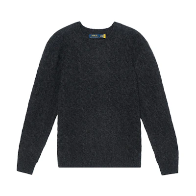 Polo Ralph Lauren FW22 Solid Ribbed Round Neck Sweater Grey. 710876762-013