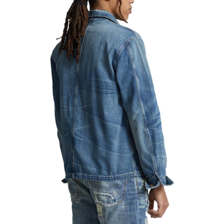 Polo Ralph Lauren FW22  Washed Denim Jacket with Pocket Detail - Blue. MNPOOTW16020881 圖 4