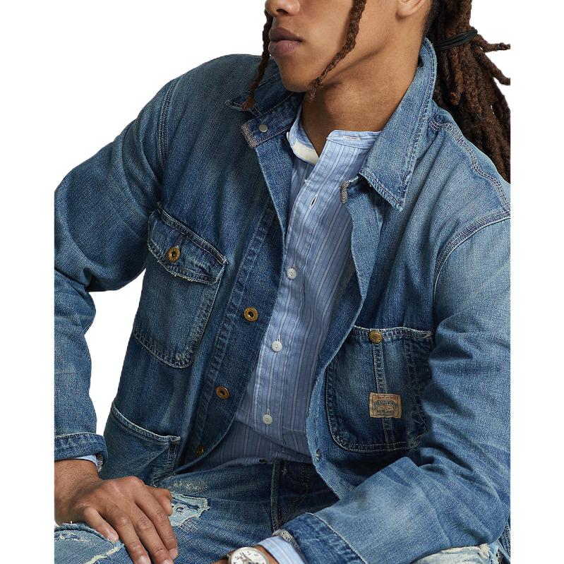 Polo Ralph Lauren FW22  Washed Denim Jacket with Pocket Detail - Blue. MNPOOTW16020881 圖 5