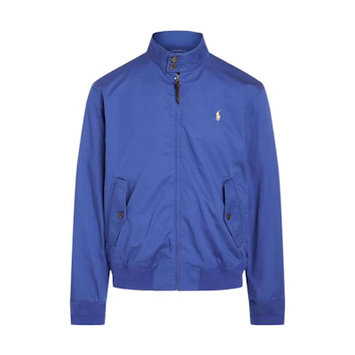 Polo Ralph Lauren FW22 Blue Zip-Up Jacket with Embroidered Logo MNPOOTW16020866-401