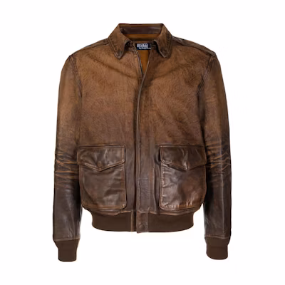 Polo Ralph Lauren FW22 Brown Solid Zip-Up Collar Long Sleeve Jacket Men 710861509-001