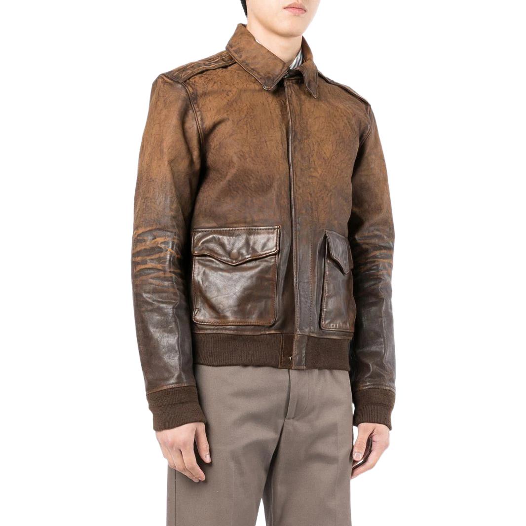 Purchase Polo Ralph Lauren 男裝棕色長袖立領拉鍊夾克 FW22 710861509-001